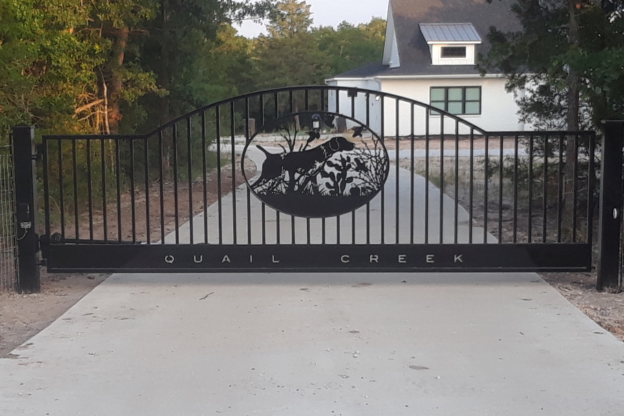 metal decorative iron gate company - trails west gates
