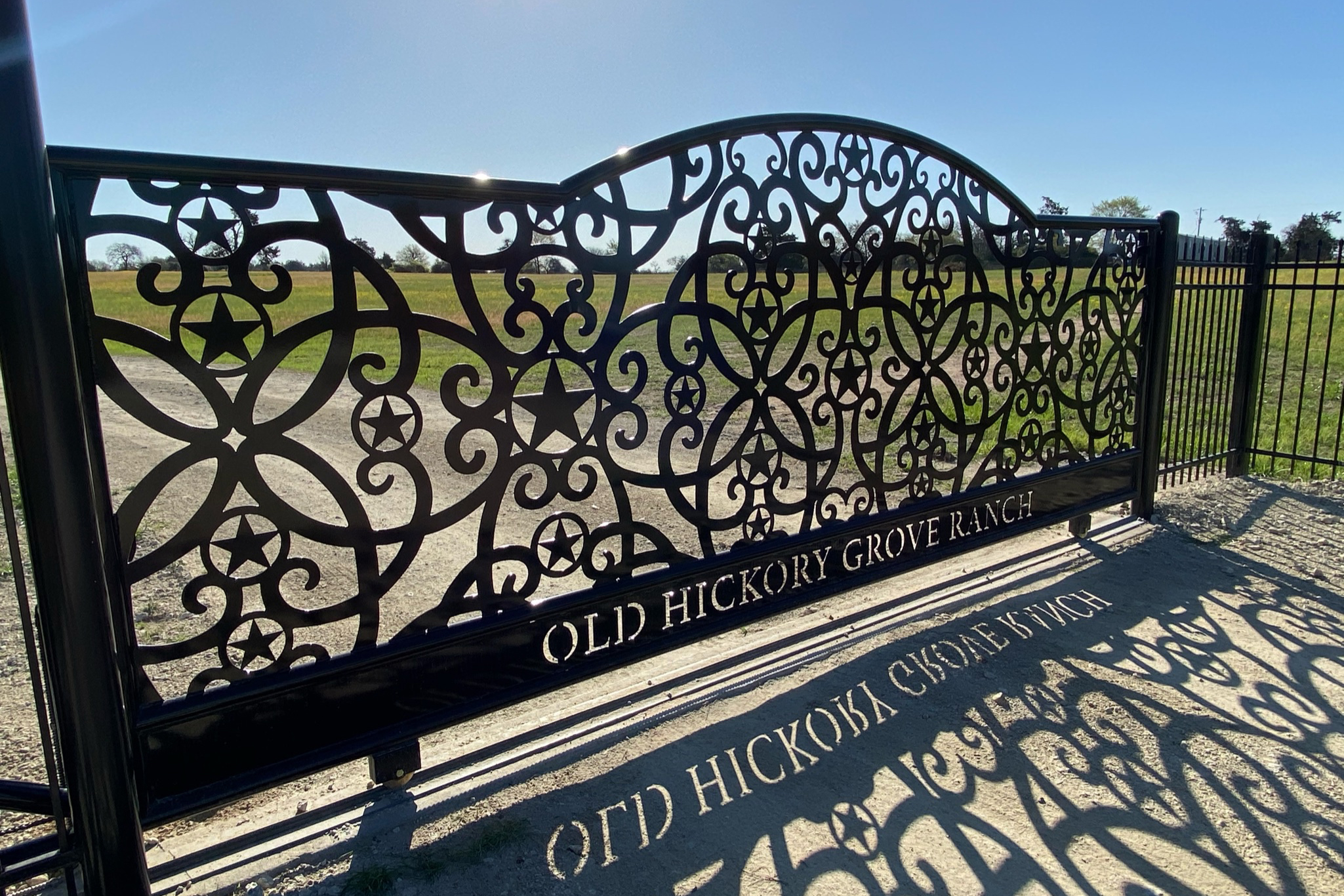 stargazer - unique design for custom gate - slide gate