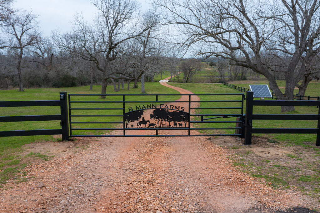 Ranch driveway gate