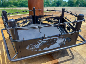 Custom metal fire pit