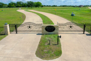 pedestrian gate matching entrance